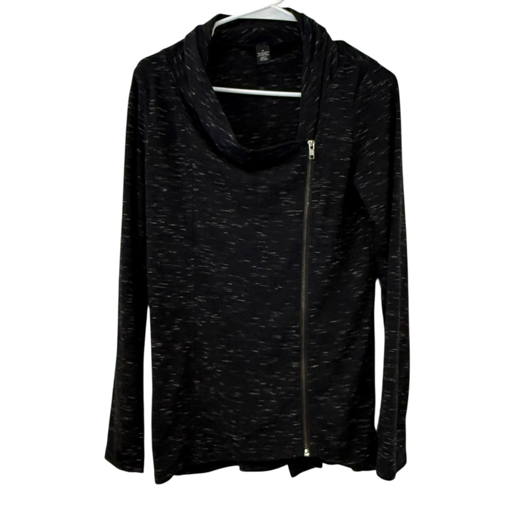 INC International Concepts Small Dark GreyHeather 
 Zip Jacket Lightweight